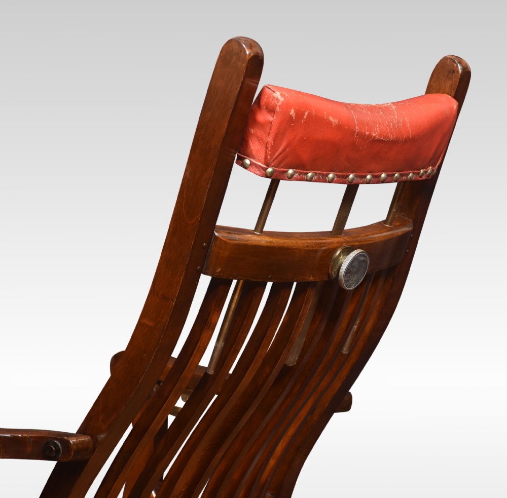 Walnut Framed Campaign Chair View VIII