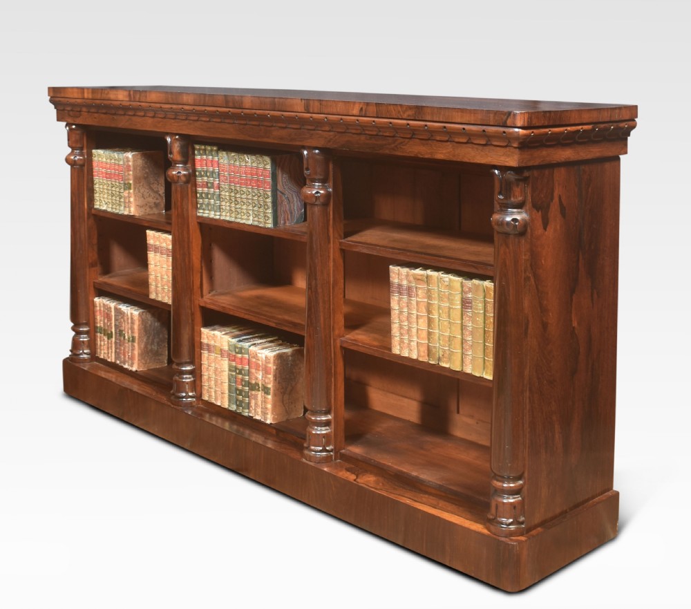 Rosewood dwarf open bookcase View IV