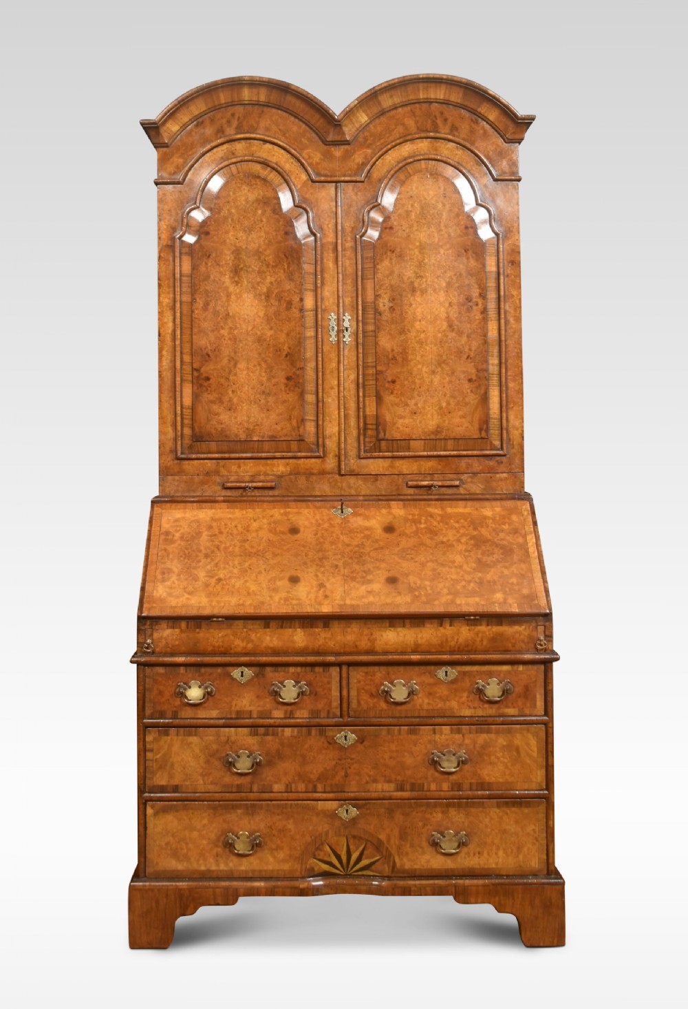Walnut bureau bookcase