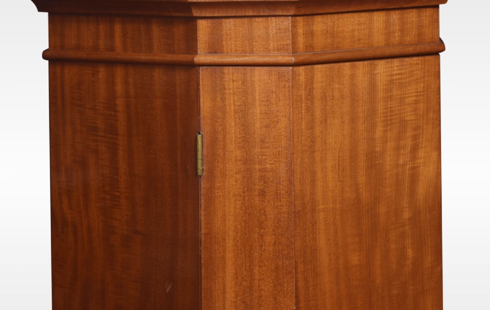 Mahogany hexagonal pedestal cabinet View III