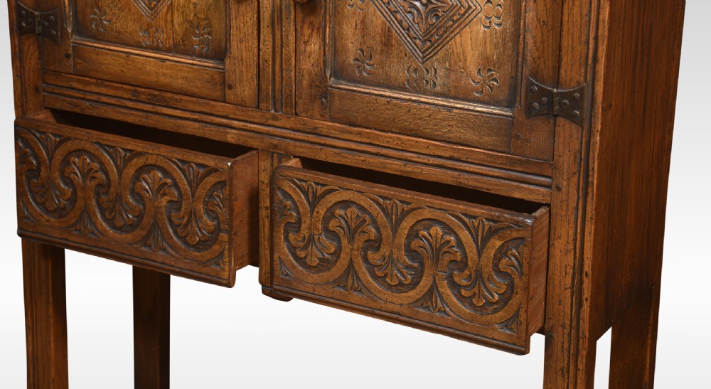 Oak side cabinet View III