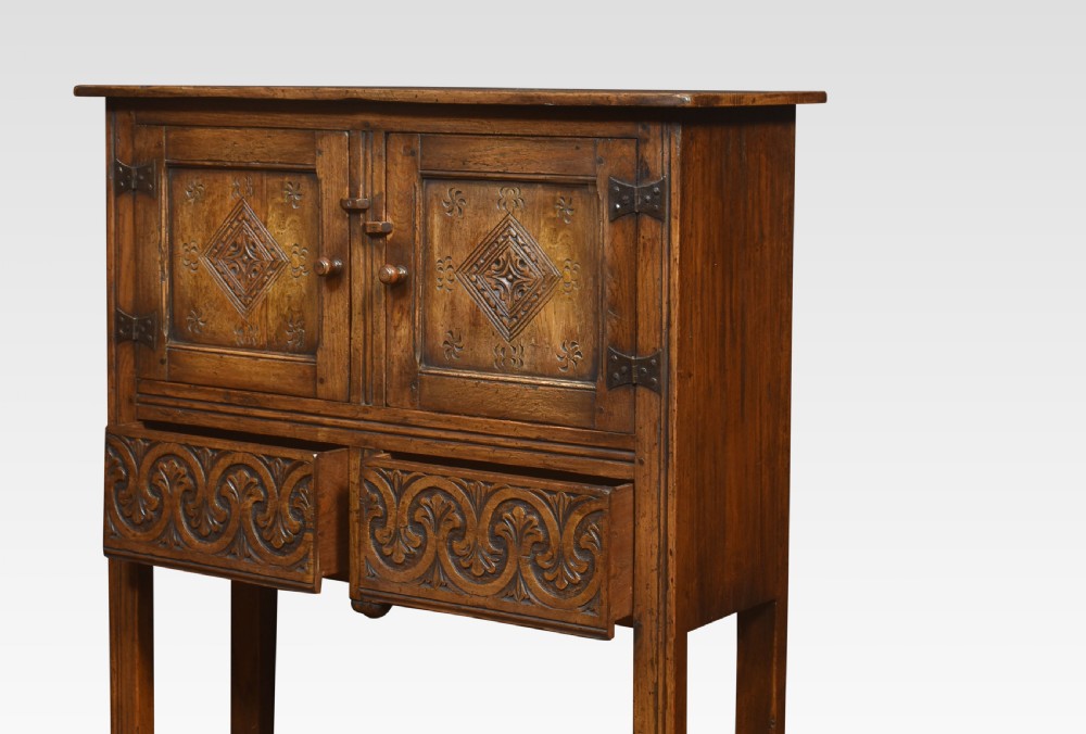 Oak side cabinet View V