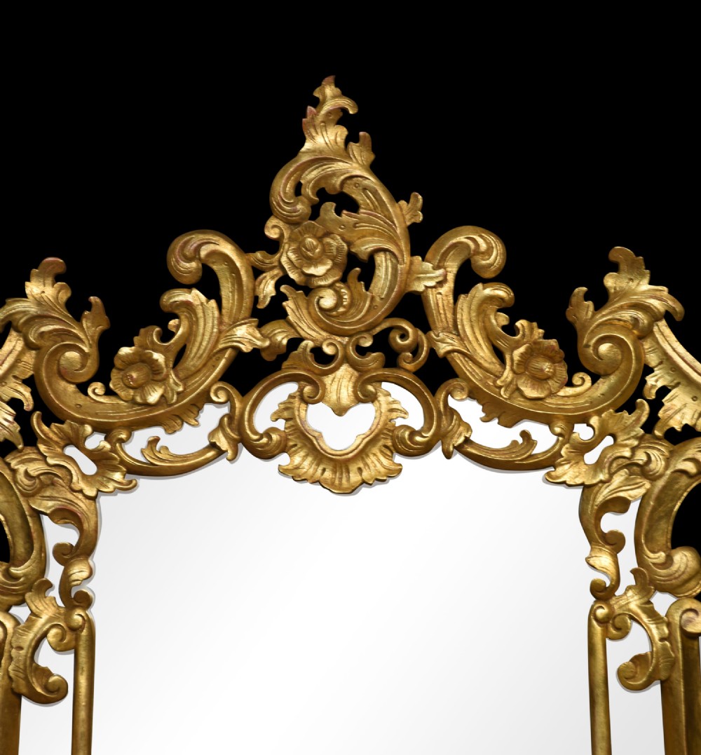 Rococo Revival gilt mirror View II