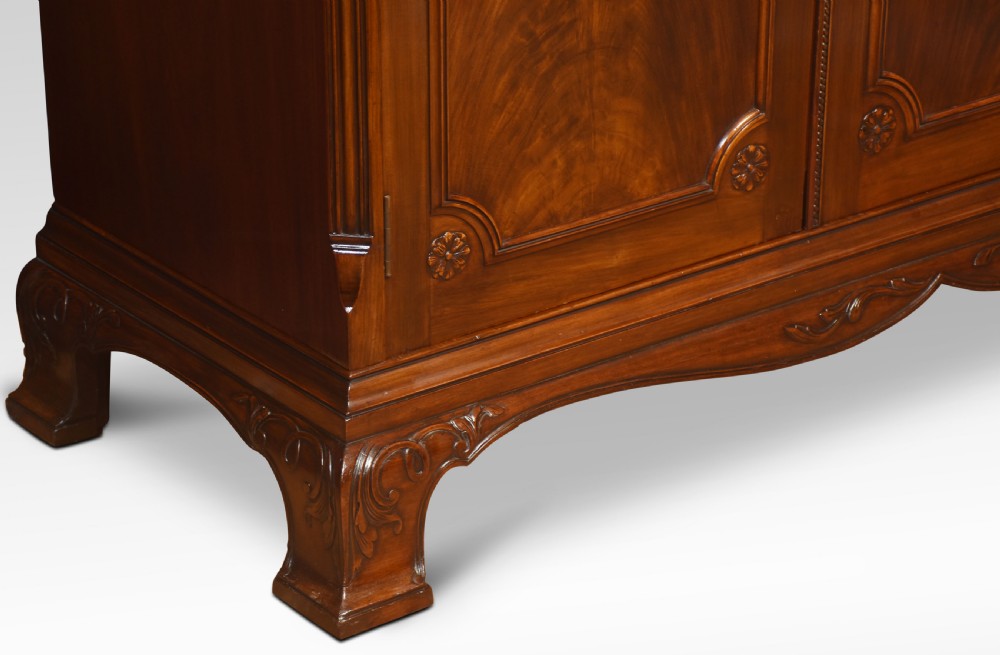 Mahogany three door wardrobe View X