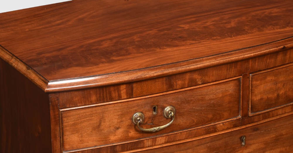 George III mahogany chest of drawers View II