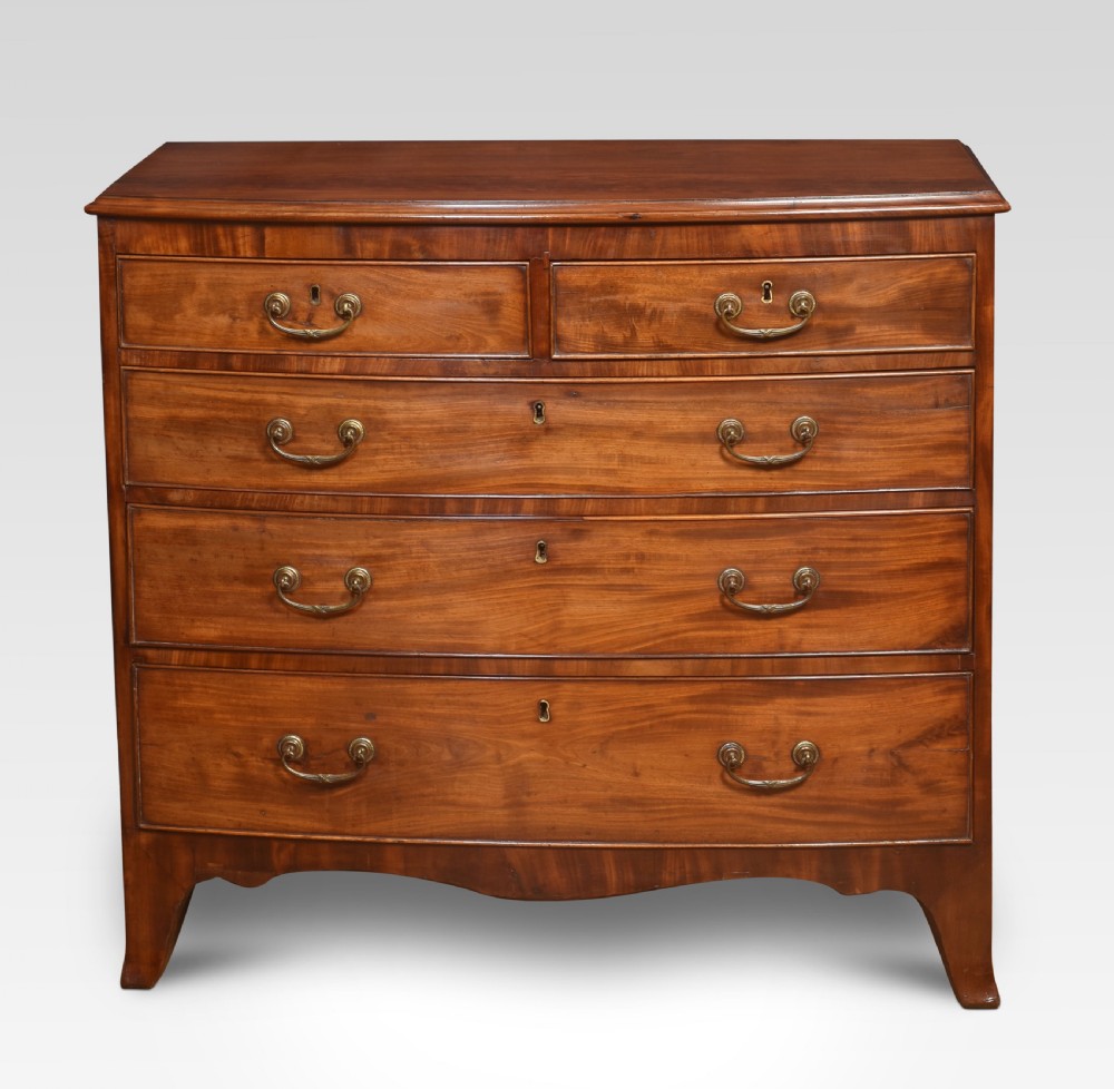 George III mahogany chest of drawers View IV