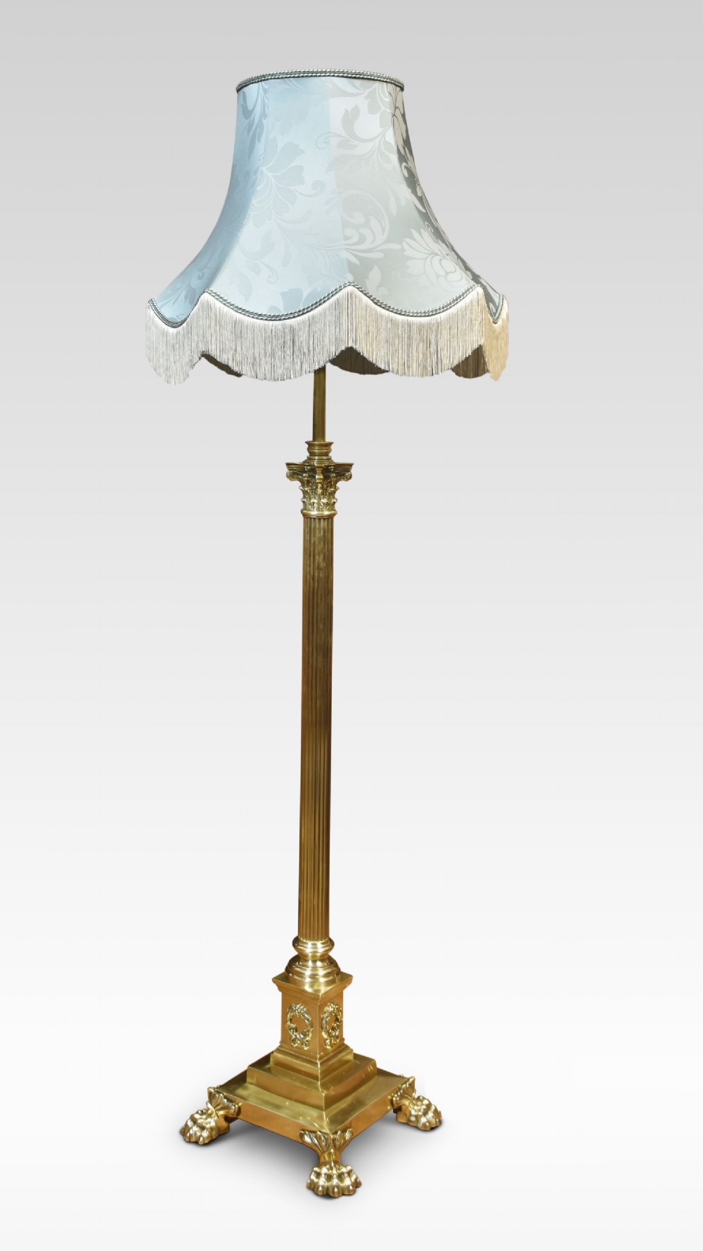 Brass standard lamp