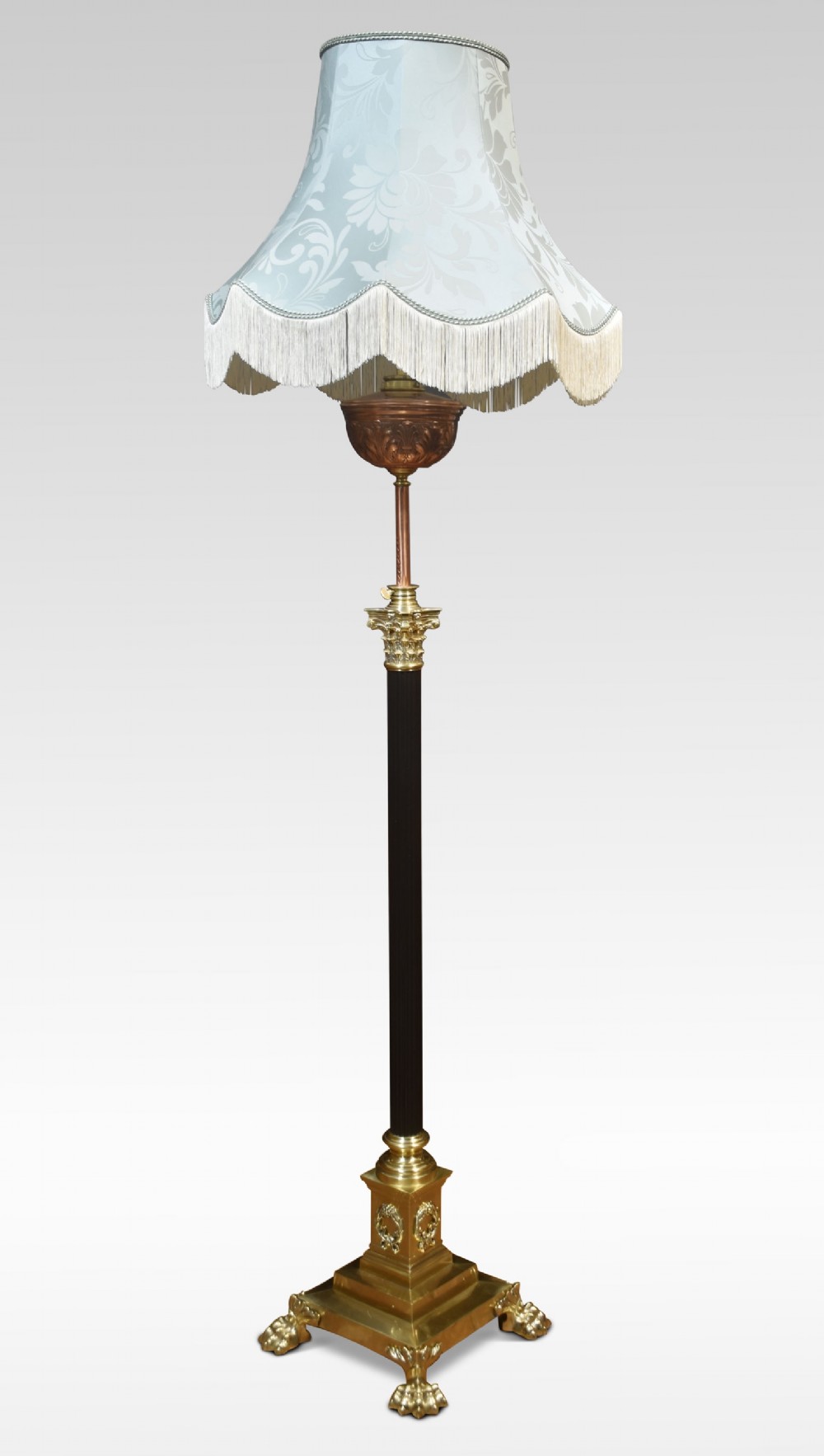 Brass and copper standard lamp