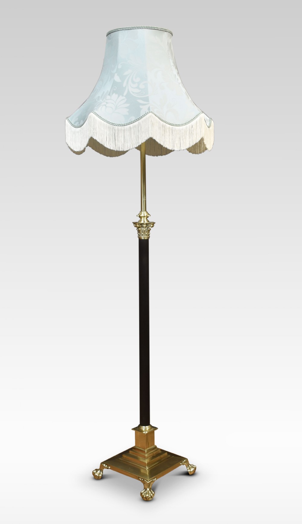 Brass standard lamp