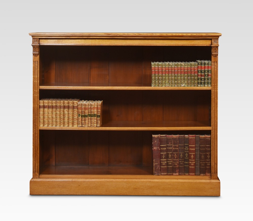Oak open bookcase
