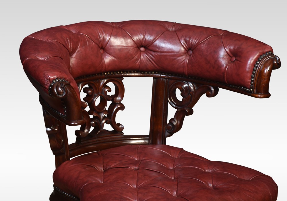 Leather desk chair View III