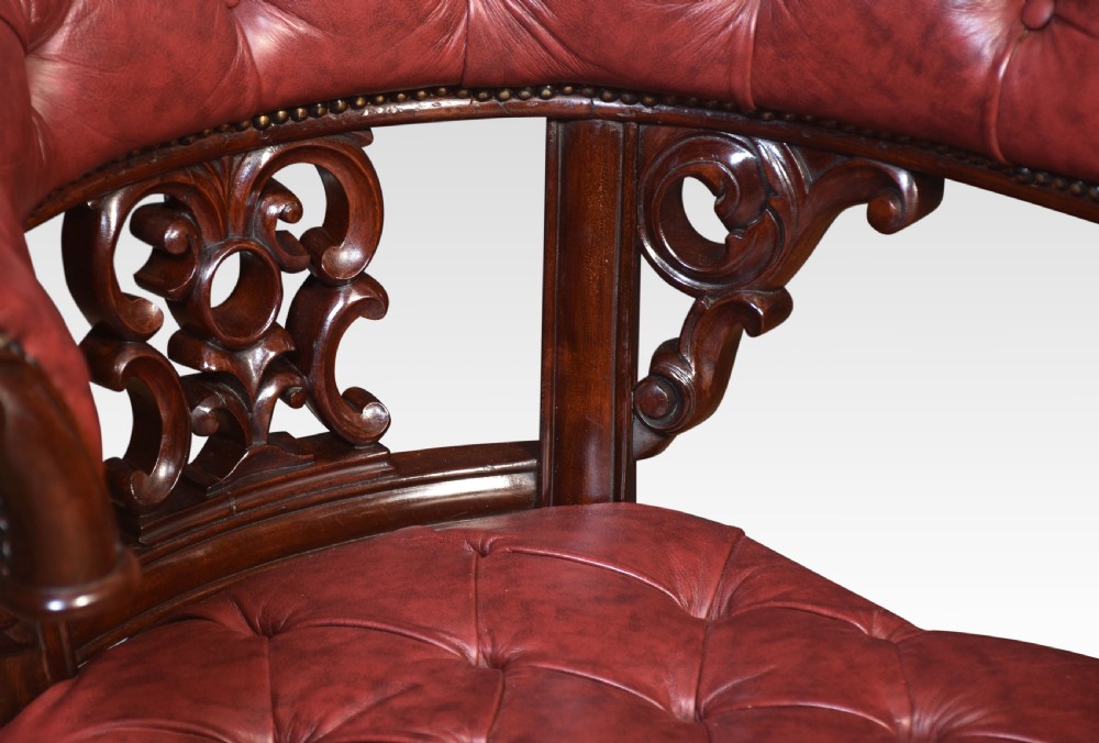 Leather desk chair View IV