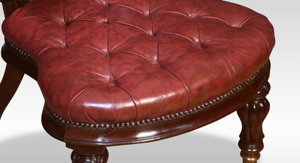 Leather desk chair View VI