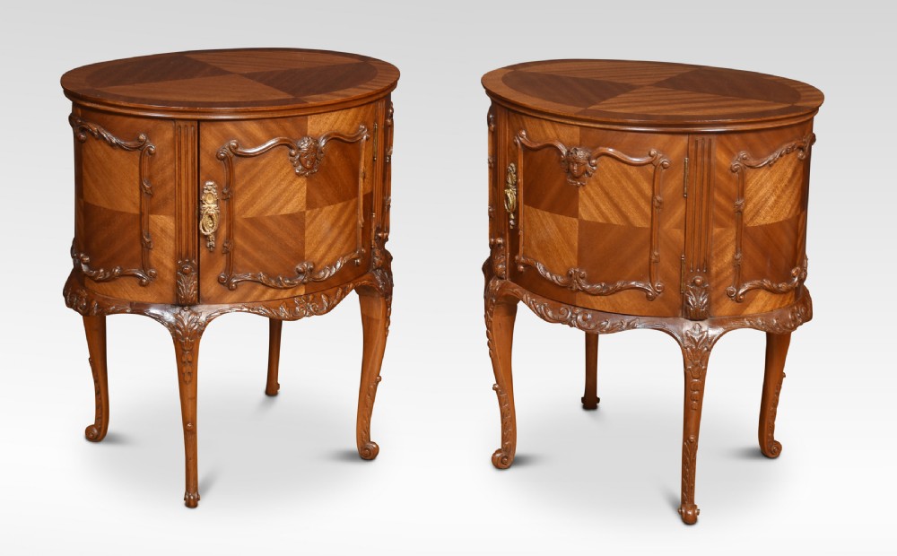 Pair of Mahogany bedside cabinets