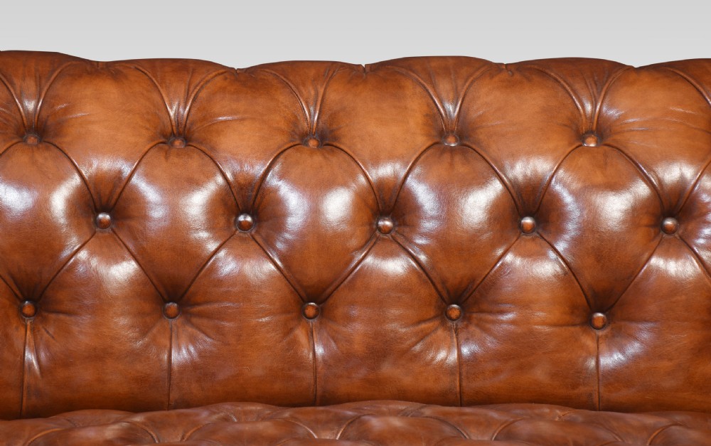 Leather deep buttoned chesterfield View III