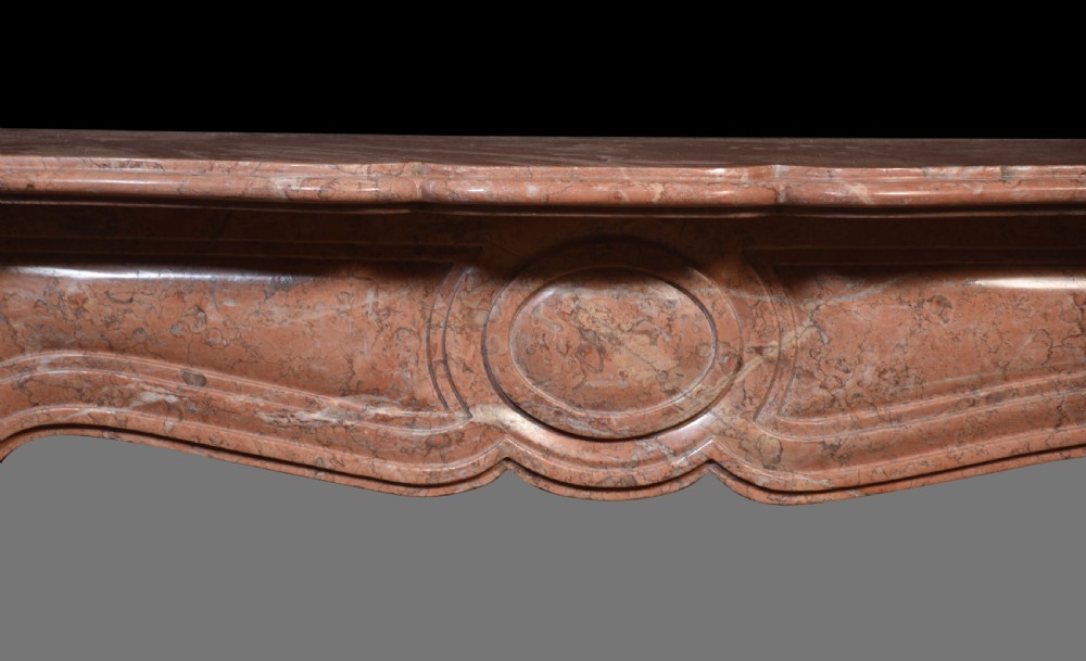 Louis XV Style Fireplace in Rance Marble View II