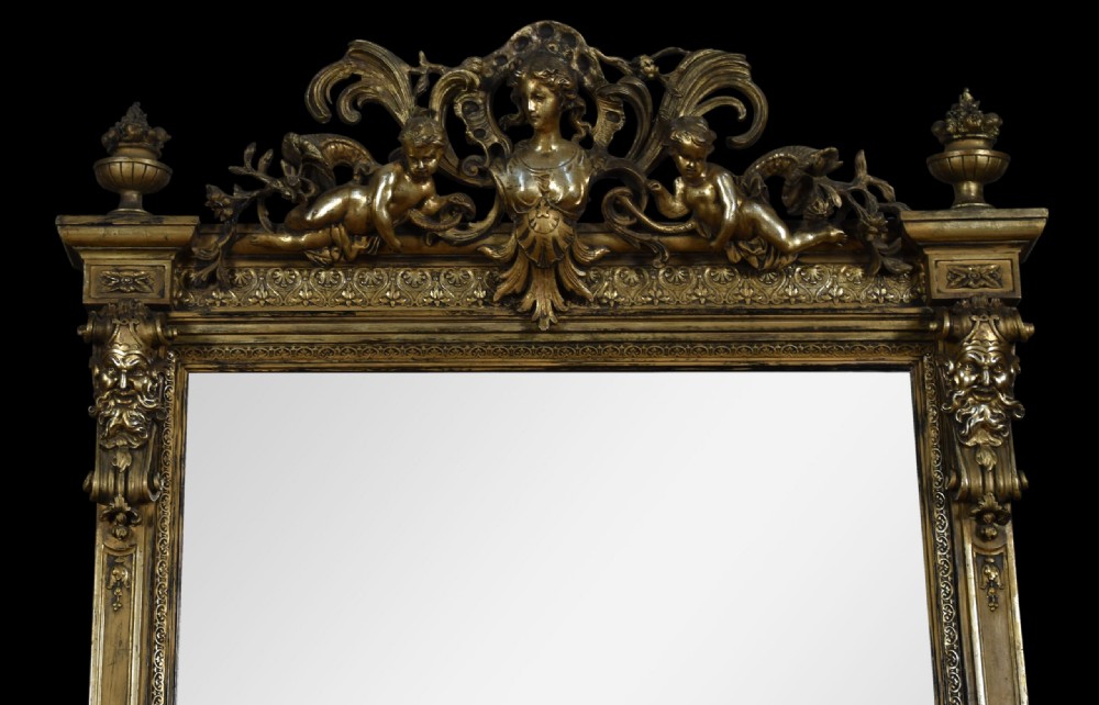Rococo Revival Giltwood And Composition Pier Mirror View II