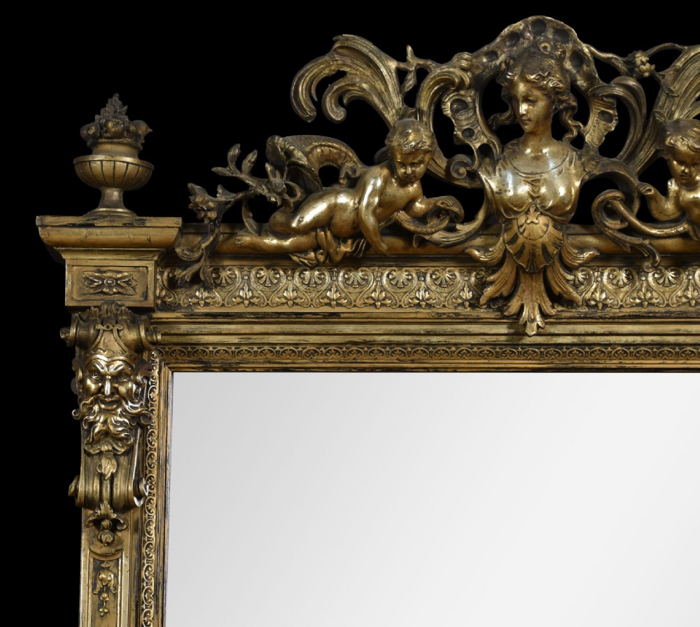 Rococo Revival Giltwood And Composition Pier Mirror View III