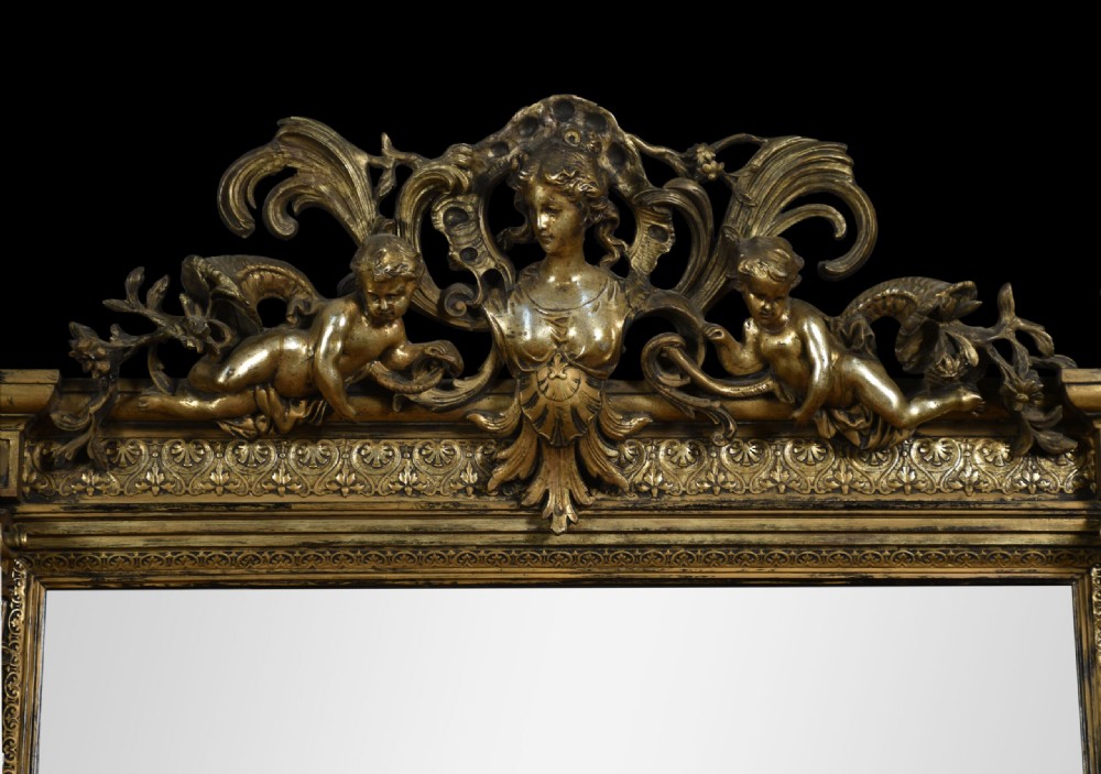 Rococo Revival Giltwood And Composition Pier Mirror View IV