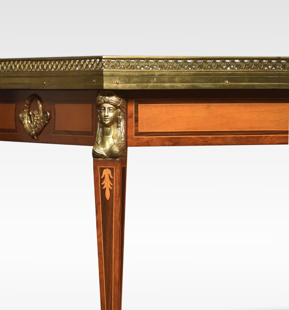 Walnut inlaid coffee table View II