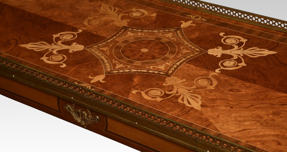Walnut inlaid coffee table View IV