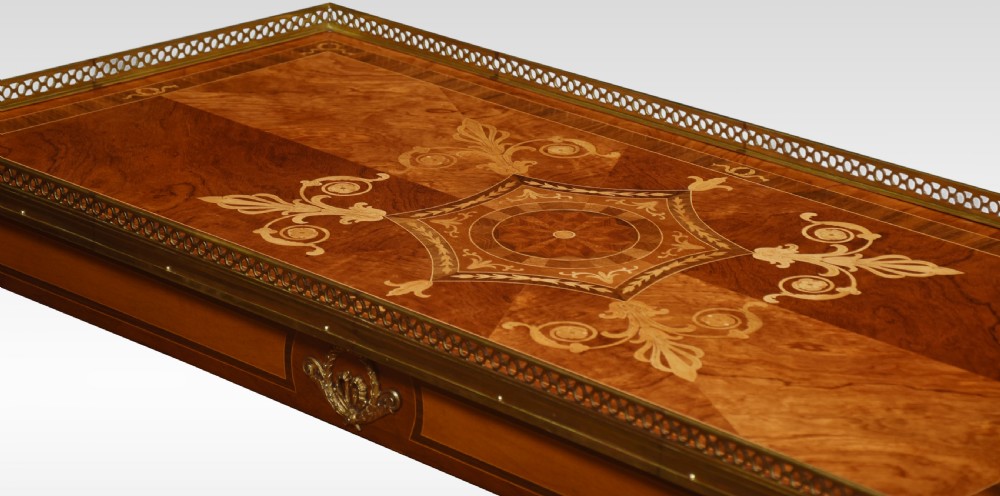 Walnut inlaid coffee table View V