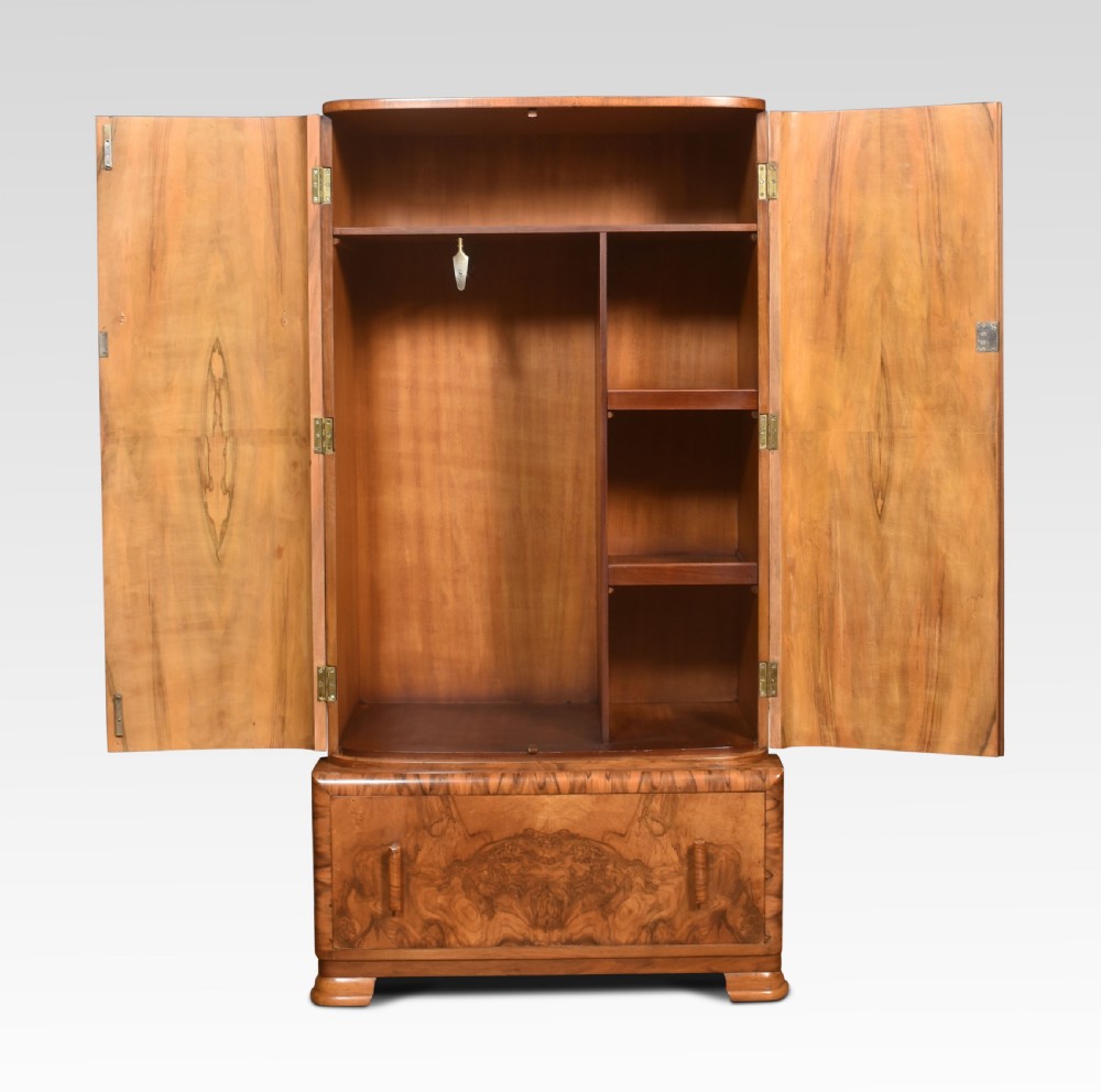 Art Deco Two Door Wardrobe View II