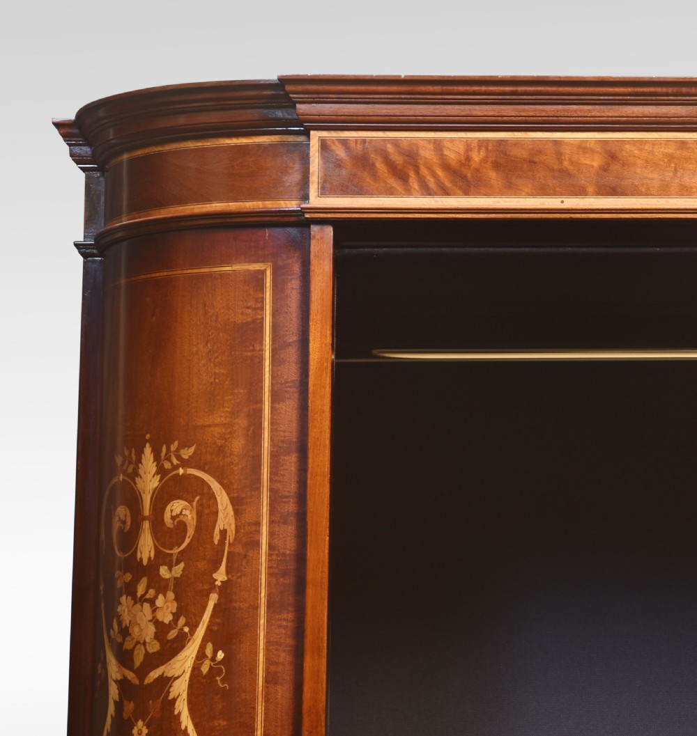 Mahogany inlaid wardrobe View III