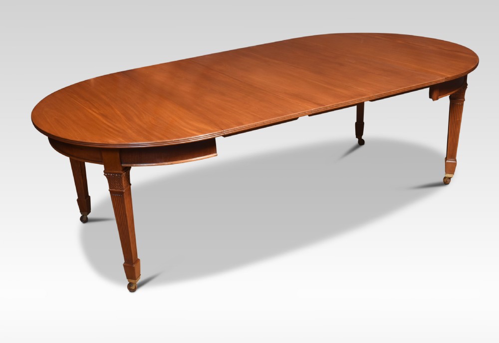 Large mahogany dining table