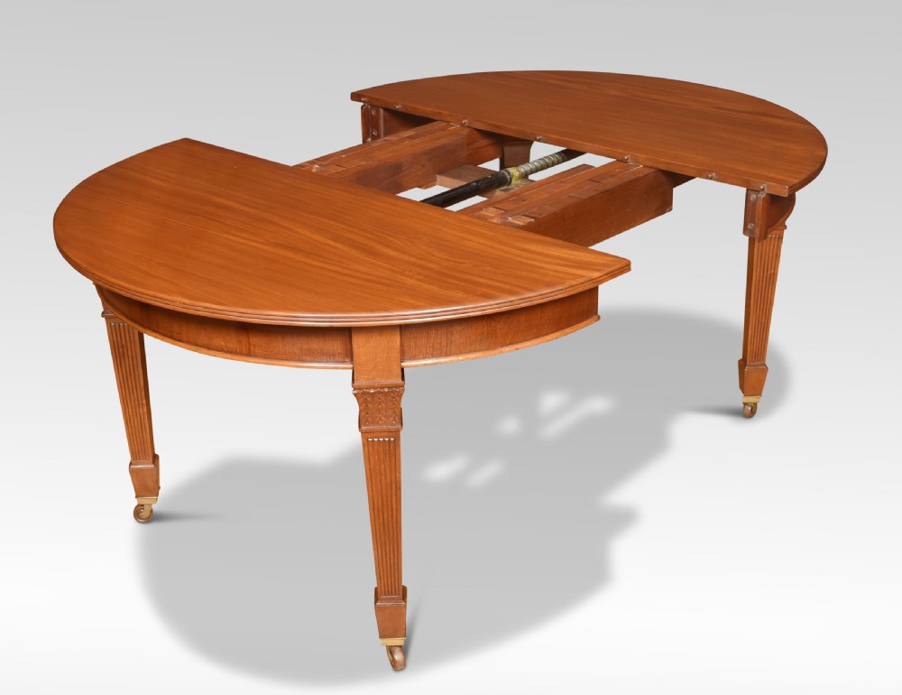 Large mahogany dining table View IV