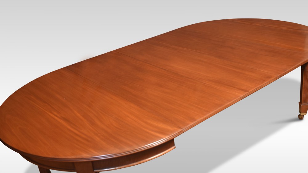 Large mahogany dining table View VII