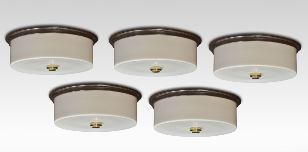 Set of five Art deco circular lights View VI