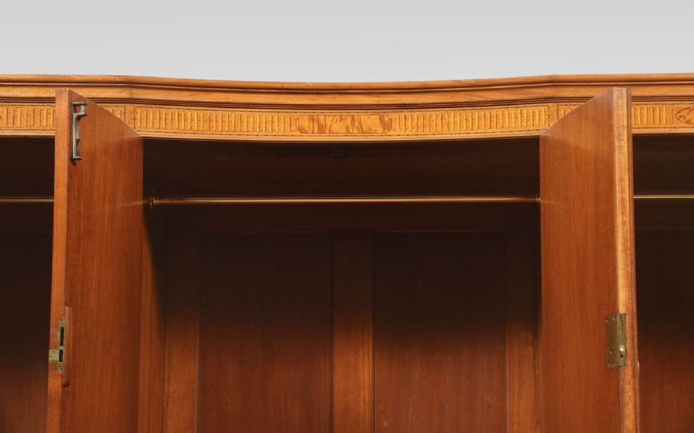 Satinwood concaved Compactum Wardrobe View IV