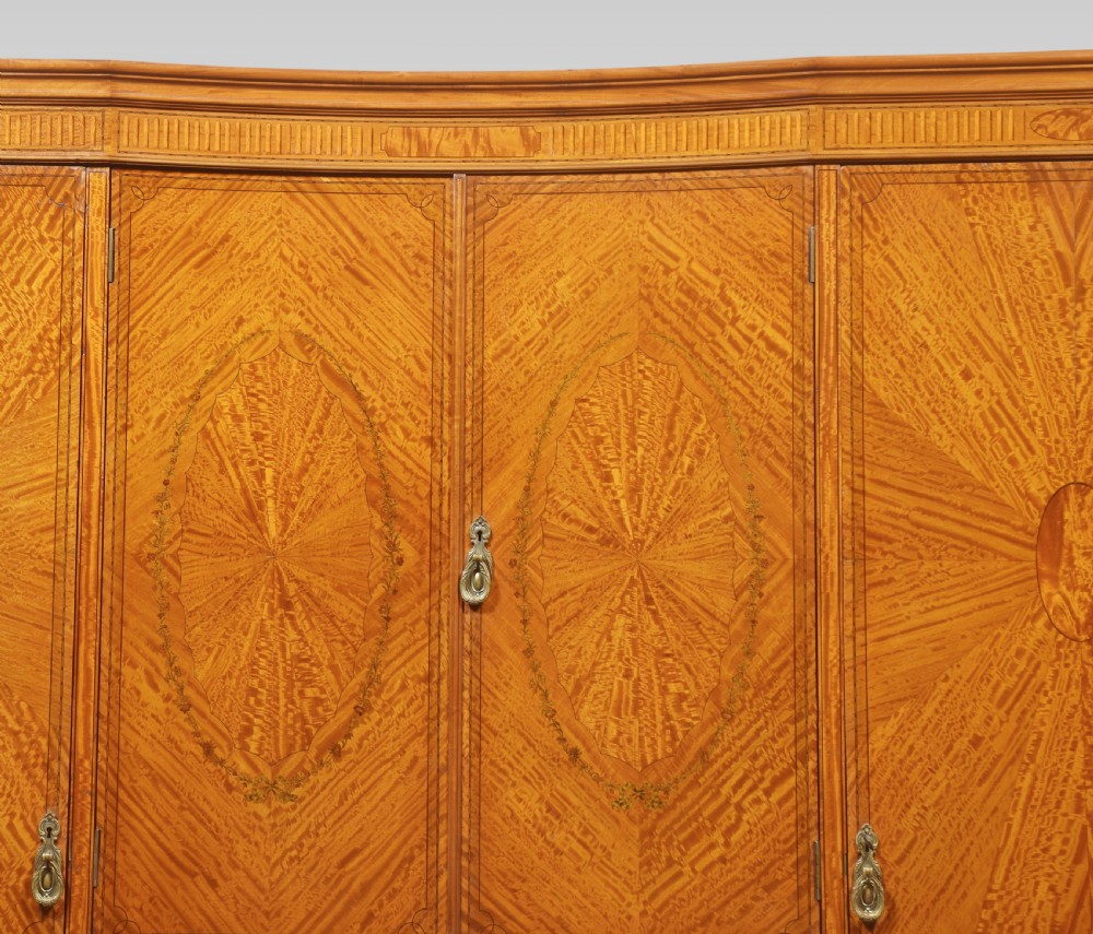 Satinwood concaved Compactum Wardrobe View V