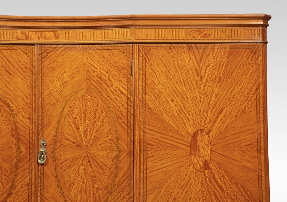Satinwood concaved Compactum Wardrobe View VI