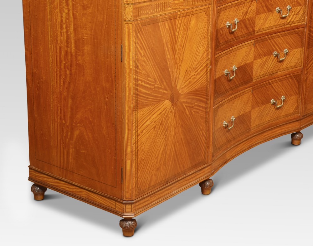 Satinwood concaved Compactum Wardrobe View X