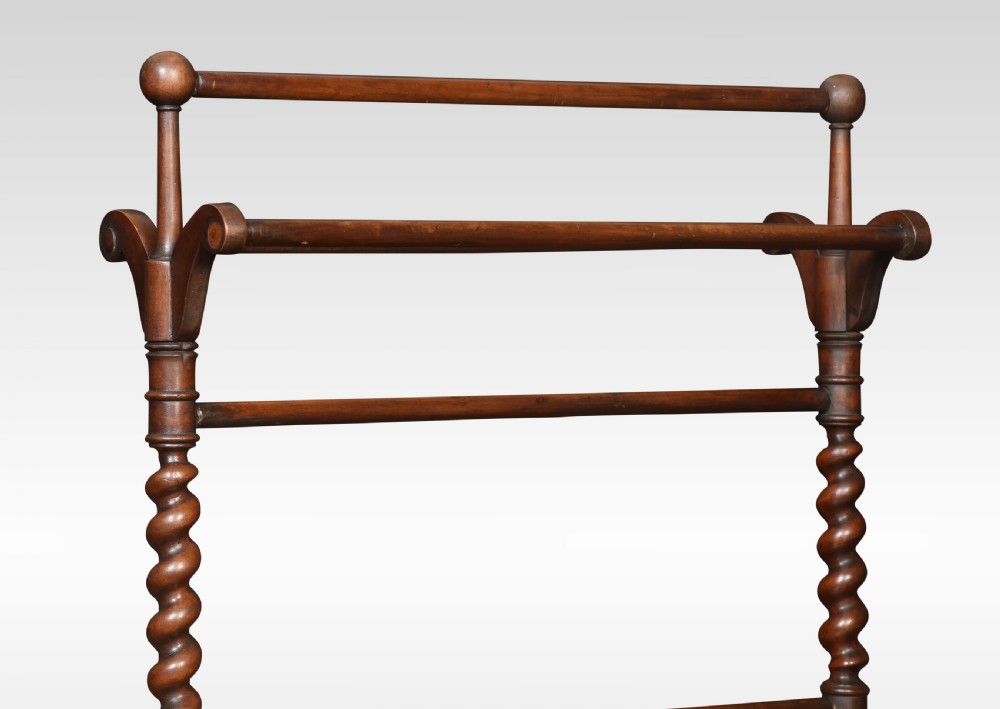 Mahogany towel rail View II