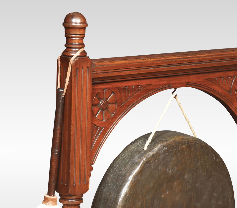 Walnut framed dinner gong View V