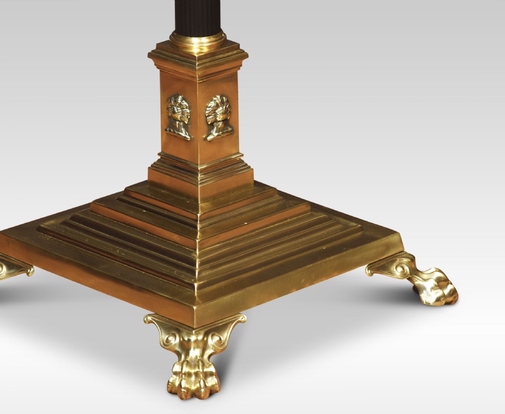Brass standard lamp View III