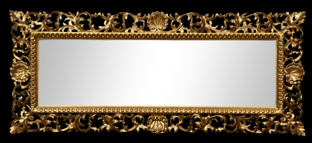 Florentine giltwood wall mirror