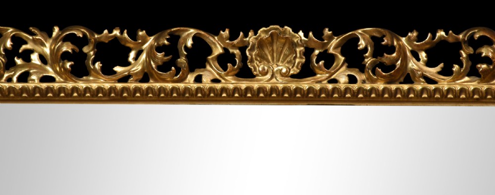 Florentine giltwood wall mirror View II