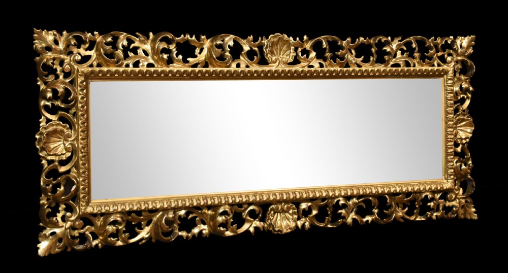 Florentine giltwood wall mirror View III