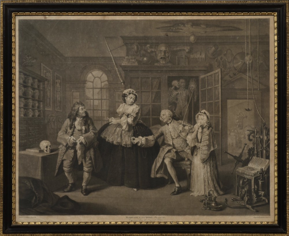 Set of six William Hogarth engravings View III