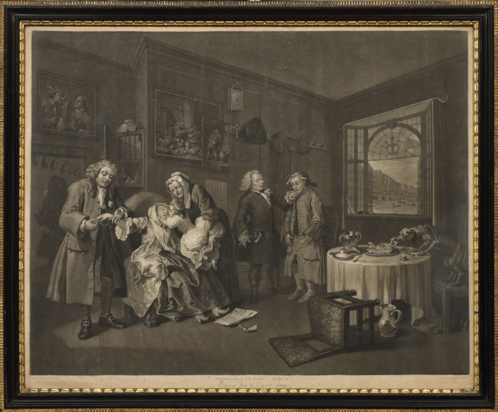 Set of six William Hogarth engravings View V