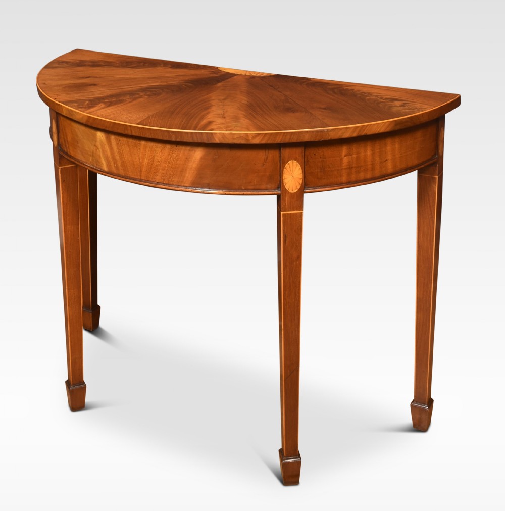 Pair of inlaid hall tables View II