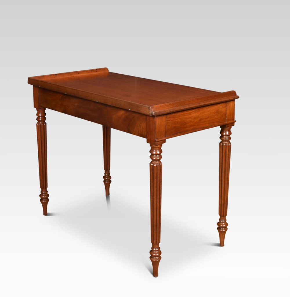 19th Century Mahogany Two Drawer Writing Table View VII