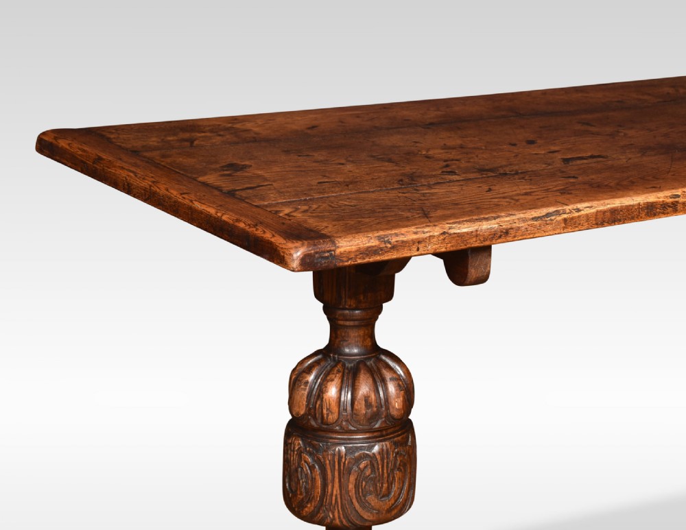 Oak Refectory Table View II