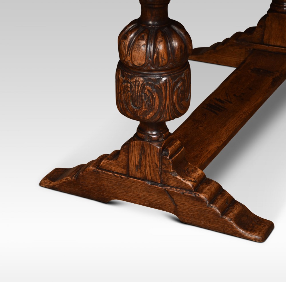 Oak Refectory Table View III