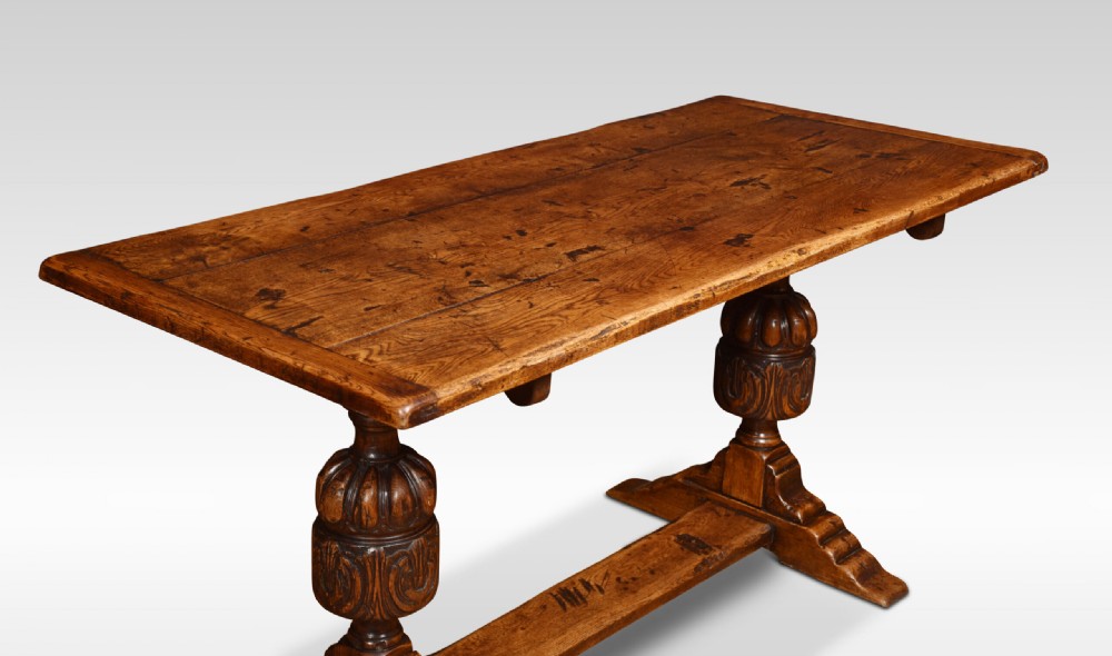 Oak Refectory Table View IV