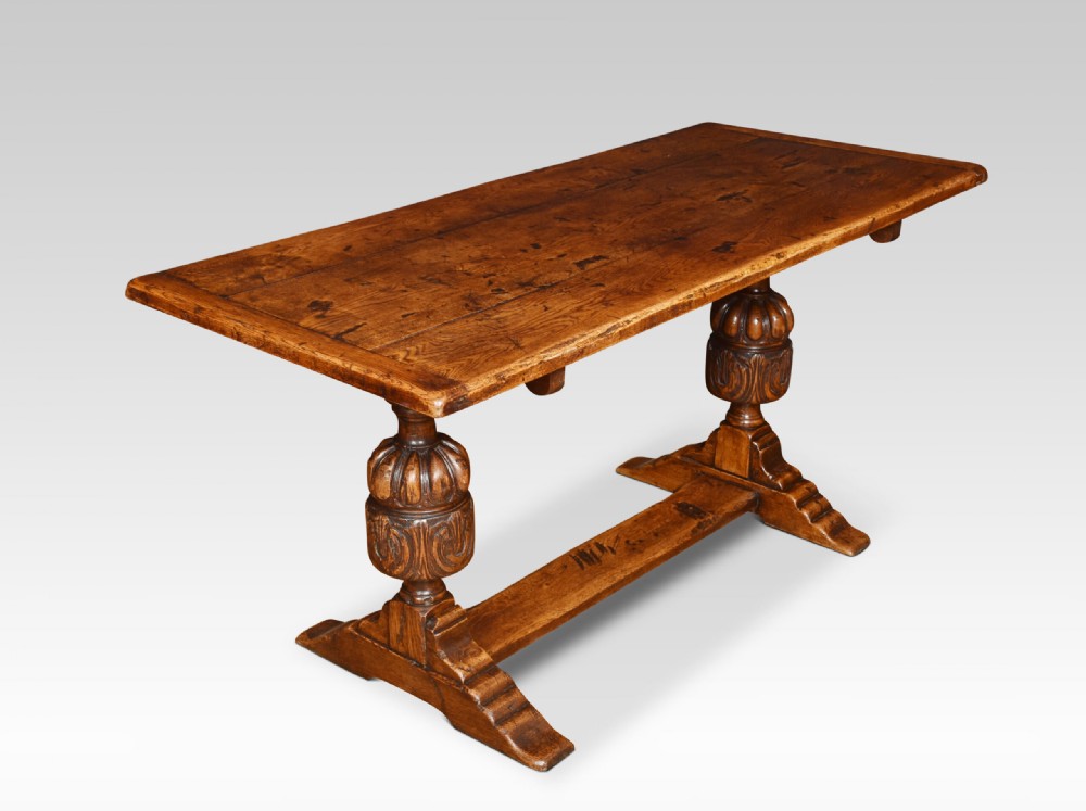 Oak Refectory Table View VI